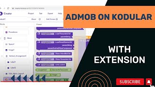 HOW TO PUT ADMOB ON YOUR KODULAR WITH AN EXTENSION [upl. by Nolra]