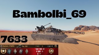 Skatamies replay 81 Bambolbi697TARS  Obj 268  7633dmg [upl. by Linehan]