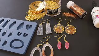 DIY Glitter Earrings with Liquid Sculpey [upl. by Ennirac]