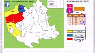 EXCEL AVANZADO MAPAS RELACIONADOS CON TABLAS DE DATOS [upl. by Yorel]