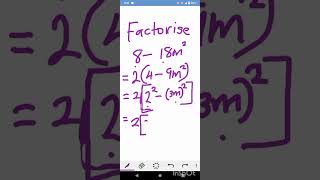 Factorization  Difference of two squares [upl. by Alesig]