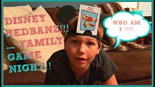 Disney Hedbanz Family Game Night Headbands and Dance Practice [upl. by Ativ]