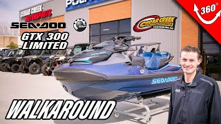 2024 SeaDoo GTX™ Limited 300 Blue Abyss First Look Walkaround Review [upl. by Christen]