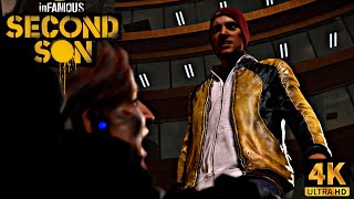 Delsin VS Augustine Good Ending  inFAMOUS Second Son 4K 60FPS HDR [upl. by Atirihs]