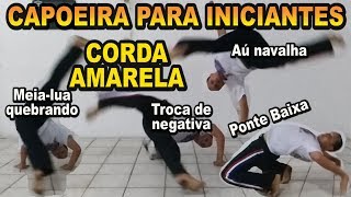 Movimentos e floreios de capoeira para Iniciantes Modulo 4  corda amarela [upl. by Asenad713]