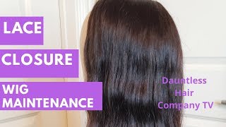 Wig Maintenance  How to wash your Lace Closure Wig [upl. by Obellia]