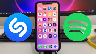 Como fazer o Shazam abrir música no Spotify no iPhone [upl. by Ailedroc]