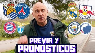 REAL MADRIDLEIPZIG REAL SOCIEDADPSG BAYERNLAZIOPREVIA Y PRONÓSTICOS CHAMPIONS ¿QUIÉN PASA [upl. by Noitsirhc]