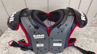 Riddell Pursuit M 80 Shoulder Pads Size 12”13” [upl. by Marice676]