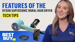 Using the Dyson Supersonic Nural Hair Dryer  Tech Tips from Best Buy [upl. by Anirres]