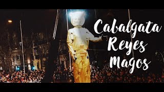 CABALGATA DE REYES DE MADRID y Fuegos Artificiales en Cibeles 2017 ¡Feliz 2023 [upl. by Atinrahc]