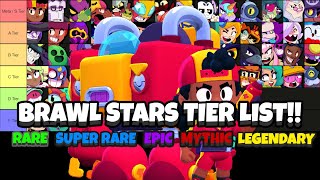 All 83 Brawlers Ranked  Brawl Stars [upl. by Ardiedal885]