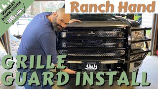 Tow Rig  Ranch Hand Legend Grille Guard Install  2013 Ford F250 [upl. by Salokcin621]