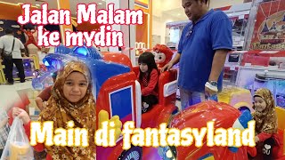 Jalan Malam ke mydin Sandakan  bermain di fantasyland [upl. by Schuman437]