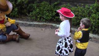 Meeting Woody and Jessie at Magic Kingdom [upl. by Etiam]