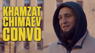 Khamzat Chimaev Convo Why he got into fighting living at the gym in Sweden amp more  ESPN MMA [upl. by Ydnahs739]