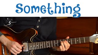 Guitar Solo  quotSomethingquot by The Beatles  Original Speed and Slower with Backing Track [upl. by Odine]