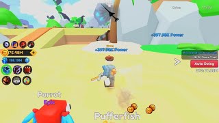 Pt2 of Sword fighters simulator in Roblox [upl. by Serica692]