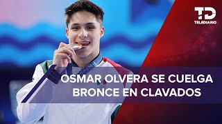 Osmar Olvera se lleva el BRONCE en clavados en trampolín de 3 metros de París 2024 [upl. by Aikmat]