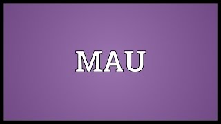 MAU Meaning [upl. by Aloivaf]