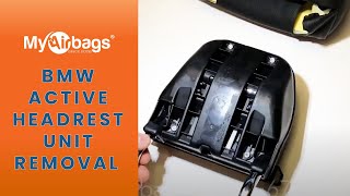 How To Remove BMW Active Headrest Unit  MyAirbags [upl. by Duthie]