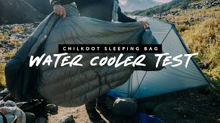 The Water Cooler Test  Chilkoot Sleeping Bag [upl. by Elata]