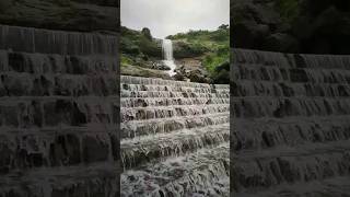 Bhaje Waterfall  Malavli lonavala  visapurfort malawali monsoonplaces waterfallshort shorts [upl. by Latia49]