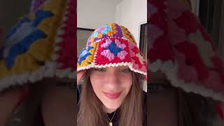 Crochet lovers unite 💖 Ive got a new multicolor granny square bucket hat video thatll add that [upl. by Hadlee]