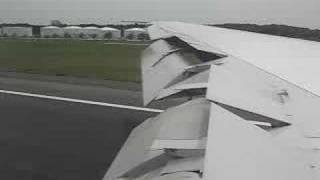 Iran Air Boeing 747SP landing at Tokyo Narita  window view [upl. by Petunia]