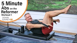 5 Minute  Abs on the Reformer Workout 1 [upl. by Marius]