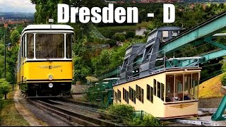 BERGBAHNEN IN DRESDEN  Standseilbahn amp Schwebebahn 2015 [upl. by Nido]