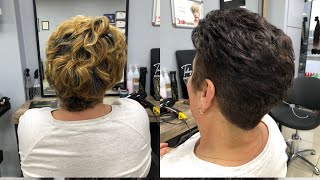 Makasla kısa saç kesimi  short haircut [upl. by Anirehs631]