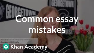 Avoiding common admissions essay mistakes [upl. by Asta489]