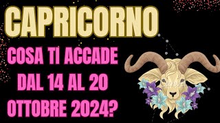 CAPRICORNO COSA ACCADRÀ DAL 14 AL 20 OTTOBRE 2024tarocchiinterattivi INTERATTIVO TAROCCHI [upl. by Eserrehs971]