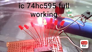 ic 74hc595 full working part 1 in Malayalam [upl. by Chyou]