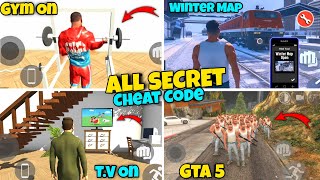 Finally😍 Gta 5  Tv On  Gym  Winter Map Secret Cheat Code 🤯 Indian Bikes Driving 3d New Update [upl. by Otilrac]