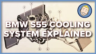 BMW S55 Engine COOLING SYSTEM EXPLAINED [upl. by Yehudi]