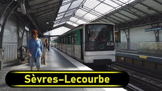 Metro Station Sèvres–Lecourbe  Paris 🇫🇷  Walkthrough 🚶 [upl. by Llerat118]