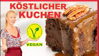 Weltbester Kuchen amp Karamellsoße ⭐️ Backen 20  ALLES anders amp viel besser❗️probiere es aus vegan [upl. by Trepur]