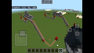 Riding the hidden gap redstone rollercoaster  Minecraft Pocket Edition [upl. by Esilenna141]