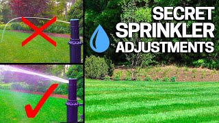 Lawn Sprinkler Adjustments you NEED to KNOW [upl. by Eirroc510]