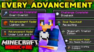 COMPLETING EVERY 121 ADVANCEMENT in Minecraft Hardcore Hindi [upl. by Assirol]