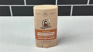 Dr Squatch Natural Deodorant  Wood Barrel Bourbon Scent [upl. by Vivianna]