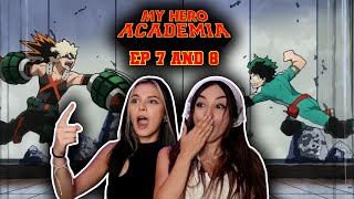 My Hero Academia Season 1 Episode 7amp8 REACTION Deku vs Kacchan Bakugos Start Line [upl. by Lyrred]