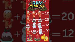 Mathe Rätsel Quiz  Weihnachten Special  Teil 5 😊 [upl. by Ermin]