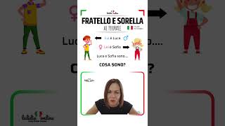 🇮🇹SHORT ITALIAN LESSONS  ✳️Fratello e sorella al plurale✳️ short italianlessons [upl. by Gayl]