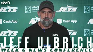 Jeff Ulbrich reacts to being named Jets interim head coach after Robert Saleh firing  SNY [upl. by Ellesor]