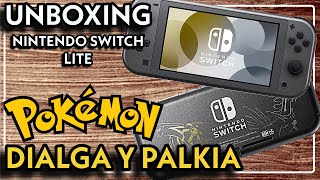 UNBOXING Nintendo Switch Lite  edición Dialga y Palkia [upl. by Primaveras]