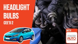 How to replace the headlight bulbs Ceed mk2 💡 [upl. by Tecil]