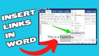 How to insert link in ms word [upl. by Cirted]